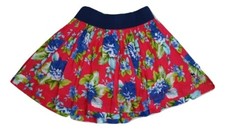 ABERCROMBIE  FITCH CUTE FLIRTY FLORAL BLUE  RED MINI FLARED CIRCLE SKIRT XS