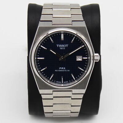 Men's Tissot PRX Powermatic 80 Blue Dial Pre-owned T137.407.11.041.00