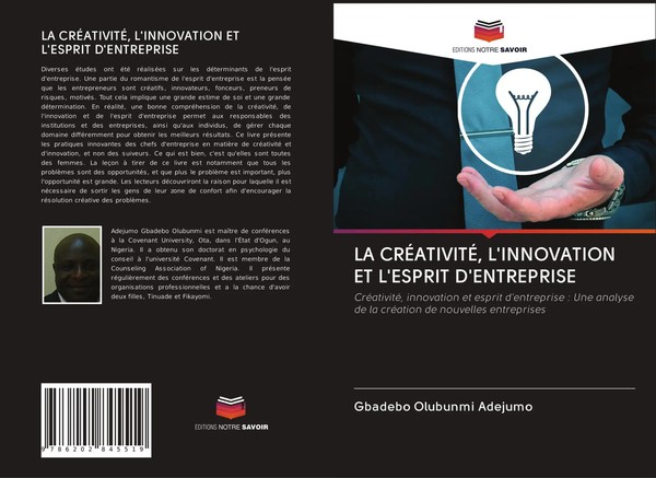 Gbadebo Olubunmi Adejumo | LA CrÉAtivitÉ, L'innovation ET L'esprit D'entreprise-image