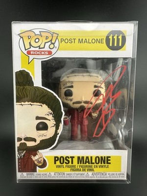 Post Malone Signed Funko Pop Autograph 111 Beerbongs Bentleys JSA COA