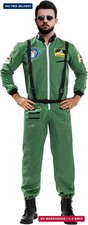 EraSpooky Astronaut Costume Men Halloween Spaceman Suit Adults Pilot