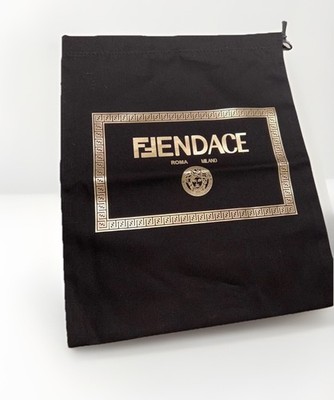 FENDACE FENDI x Versace Drawstring Dust Bag Purse Shoes Storage Cover 10''x13''