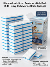 48 Heavy Duty Magic Eraser Sponges - Boat Hul...