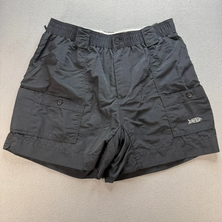 AFTCO Fishing Shorts Mens 38 Black M01 Original Fishing Nylon Cargo Utility
Opens in a new window or