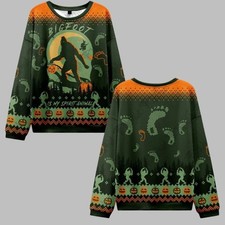 Bigfoot is My Spirit Animal Ugly Sweater 2025 Christmas otn 42