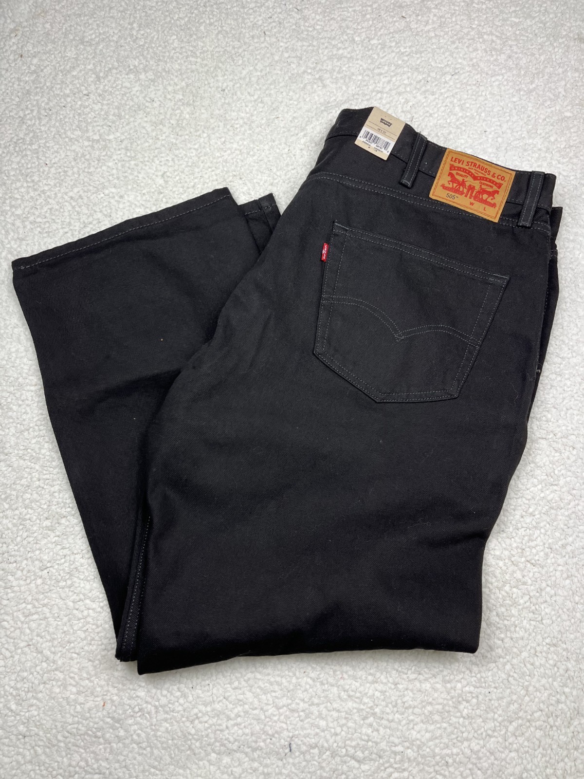 S Black Jeans 48x30 Big And Tall Cotton