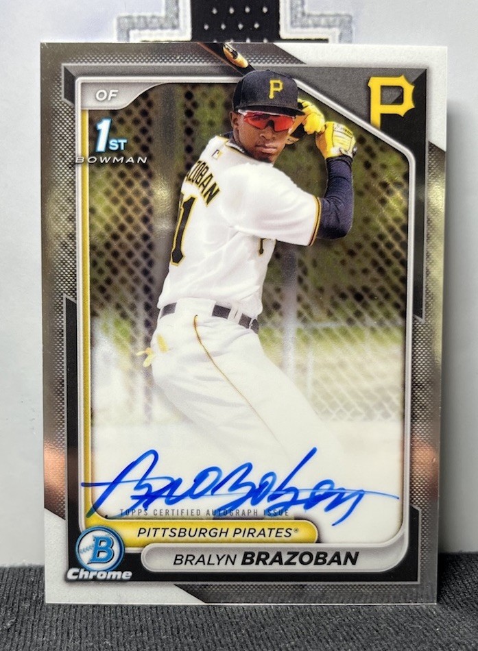 2024 Bowman Chrome - Prospect Autographs Bralyn Brazoban #CPA-BB (AU, RC)
