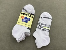 Bombas Men Size L Performance All sports Ankle Socks 3 Pairs White