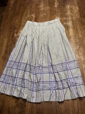 1980s/early-1990s vintage Pendleton Sophisticates rayon plaid midi/maxi skirt