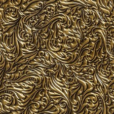 Golden Scrollwork - 20" x 38" Hydrographic Film Hydro Dipping
