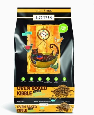 Lotus Grain-Free Low Fat Oven Baked Chicken Dry Cat Food 11 Pounds