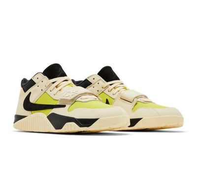 Nike Travis Scott Herren Low Top Sneaker 46 Beige/Grün/Schwarz gepolstert