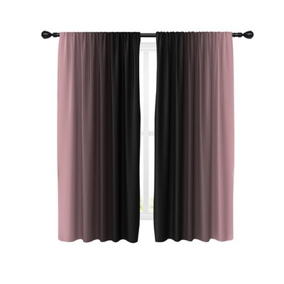 Pink Black Curtains Ombre Gradient Cute Abstract Girly Gothic Goth Dark Cool ...