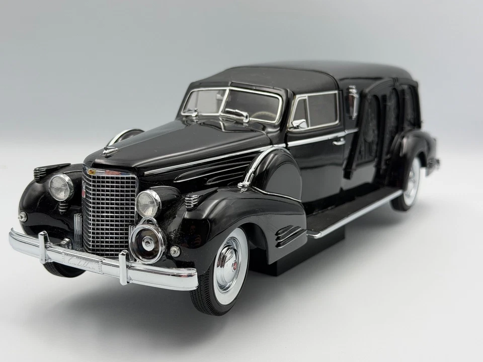 Precision Miniatures 1938 Cadillac Town Car Custom Carved Panel Hearse, 1:18 - Image 4 of 4