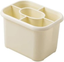 Addis Cutlery Drainer Plastic Kitchen Organiser With Removable Compartment Linen