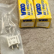NOS Wiko AV Photo Lamp Light Bulb DYS 600W 120V Made In Korea Lot Of 2 New
