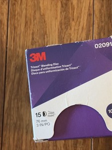 3M Trizact 02091 Hookit Foam Disc, 3in P1000, 15 Discs, Blue