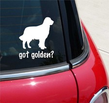 GOT GOLDEN? GOLDEN RETRIEVER DOG GRAPHIC DECAL STICKER ART CAR WALL DECOR