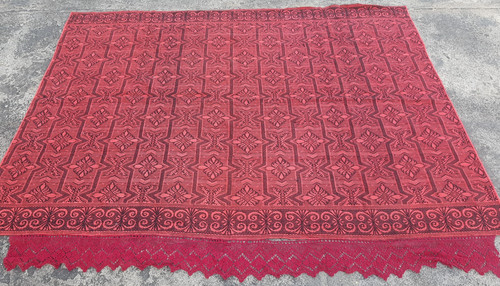 Vintage Traditional Handmade Lovely American Kilim Floor Rug Carpet 221x160 cm