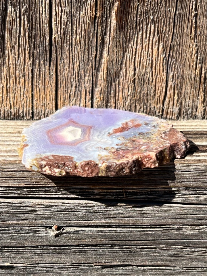 Losa cruda de ágata púrpura Passion Foto 4 de 4