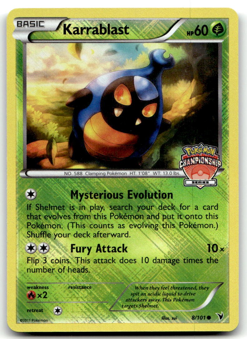 EXC-NM Crosshatch RH Karrablast #008/101 (League & Championship Cards)