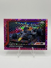 2025 Topps Chrome F1 Max Verstappen #73 F1 Cars Pink Checker Flag Refractor /250