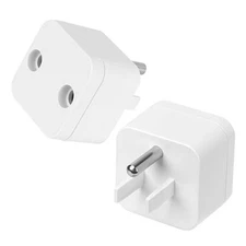 2 Pcs Grounding Plug Adapter Ground Socket Splitter Safety Adapter for 