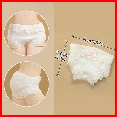 Blythe Doll White Lace Bow Panties Safety Pants Underwear 1/6 BJD Clothes Cute