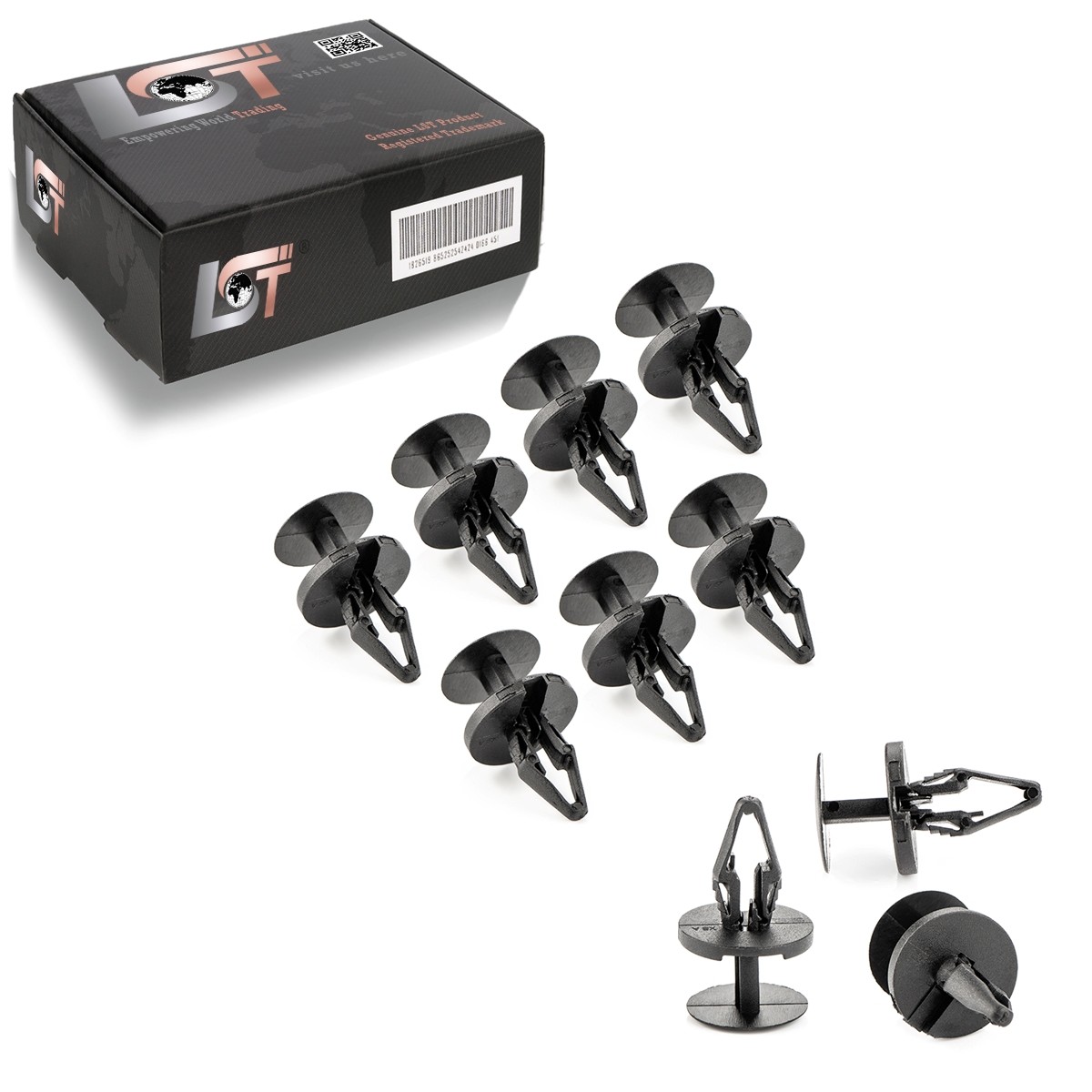 10x Water Repellent Wind Deflector Fastening Clips for OPEL ASTRA J
