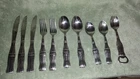 Gibson Vintage Stainless Steel COCA COLA Silverware 10 pieces