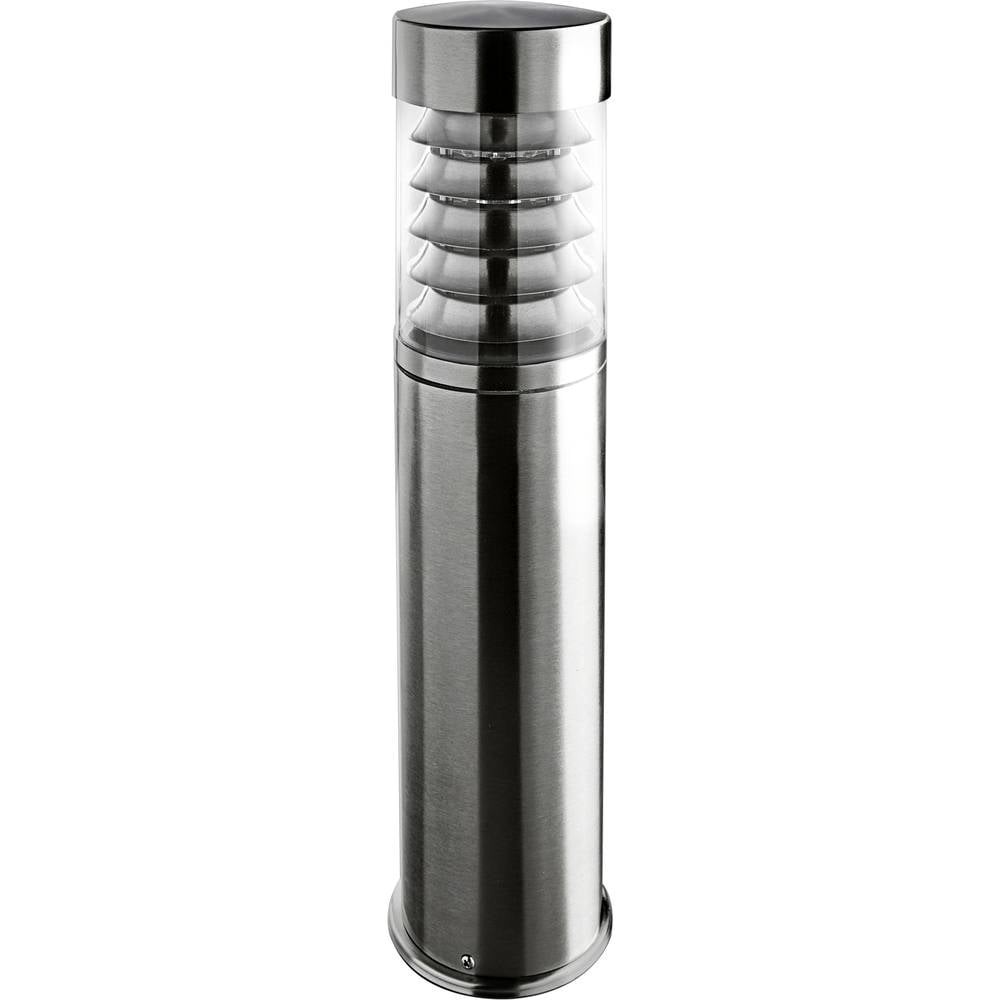 Lampadaire extérieur Heitronic 36994 SATURN borne lumineuse LED E27 inox étanche IP44