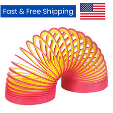Original Slinky Brand Neon Plastic Slinky Toy   Classic Spring Toy