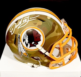 Darrell Green Signed Camo Mini Helmet Washington Redskins Beckett Certified