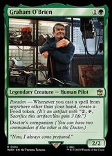 Graham O'Brien 0104 Non Foil Rare Doctor Who Commander MTG Near Mint