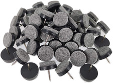 40Pcs Furniture Felt Pad Heavy Duty Nail-On Chiar Slider Glide Pad Floor Protect