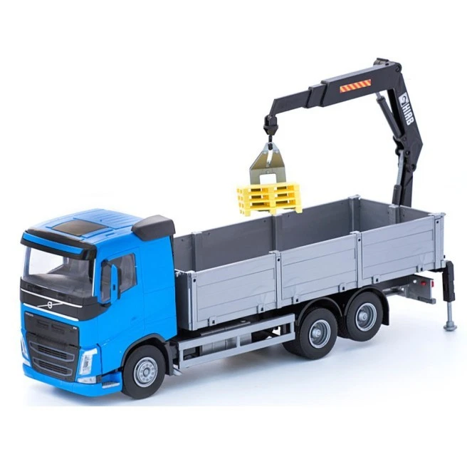 EMEK 50354 Volvo FH04 6x2 Ouvert à Plateau/ Grue 1 25 Hiab Grue Noir Bleu Fh