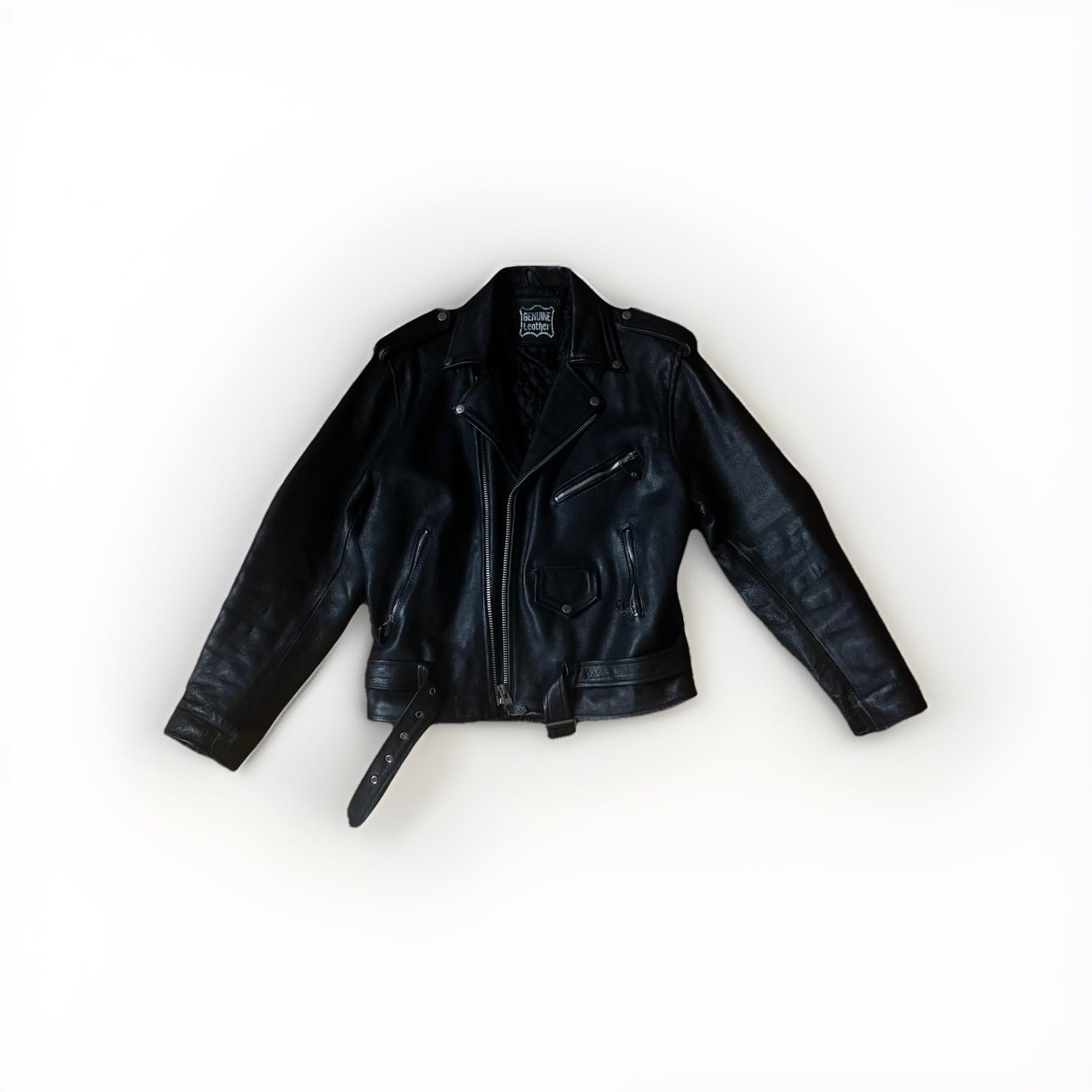 leather jacket men medium used - image 1