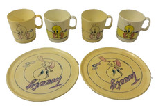 VTG Tweety Looney Toons 1999 Warner Bros Teacup Plate Chilton Set Replacement