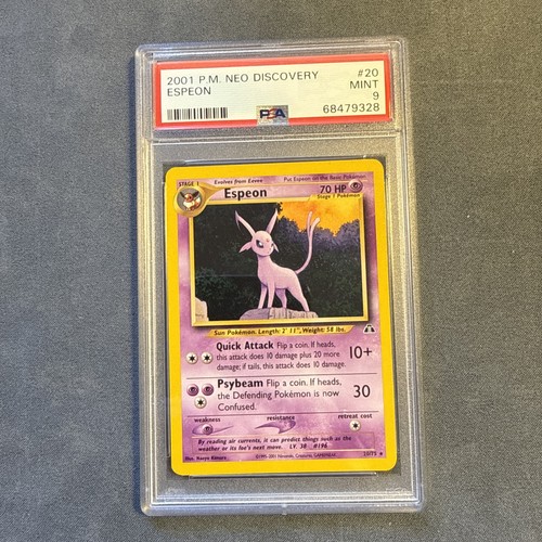 Espeon (Unlimited) graded PSA 9 for sale on eBay