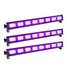 LED BAR Black-Light UV Tube Ultraviolet Strip Lighting Mobile DJ Disco Party x3