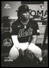 Luisangel Acuña Rookie 2025 Topps Black & White #015 New York Mets