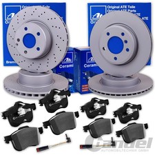 ATE BREMSSCHEIBEN + CERAMIC BEL&Auml;GE VORNE+HINTEN f&uuml;r MERCEDES GLC X253 C253 W253