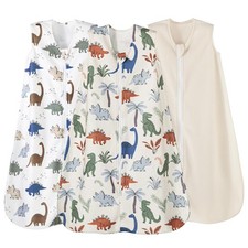 3 Pack Warm Micro Fleece Baby Sleep Sack 6-12 Months, Soft Baby Wearable Blan...