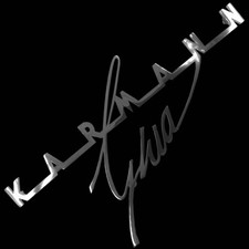 Edelstahl Heckemblem „Karmann Ghia“ 24 cm Für VW Type 34 Volkswagen Deckel Scrip