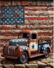 Truck Diamond Art Kits for Adults Beginners,Diamond Painting Kits for Adults,5D