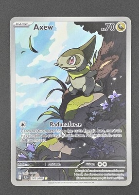 145-086 Axew Illustrazione Rara BLK Luce Nera ITA NM | eBay