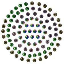 100 PC Slotted Tungsten Beads Fly Tying Beads Head for Nymph Fishing Material...