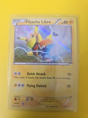 Pikachu Libre 30/30 Sonne & Mond Exclusive Ultra Rare Holo Pokemon Karte 