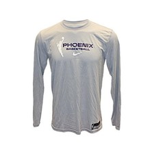 Diana Taurasi Phoenix Mercury Grey Long Sleeve Warmup Shirt (Size L)
