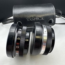 Yashica Yashikor Aux Telephoto and Wide Angle 1:4 Lens Set with Case
